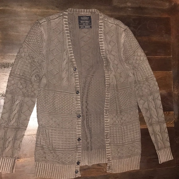 All Saints - Knit & Woven Cardigan